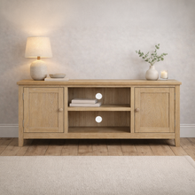 Westbrook Whitewash Oak Large TV Stand