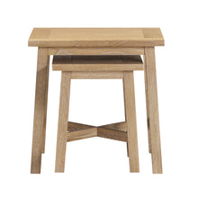Westbrook Whitewash Oak Nest of 2 Tables