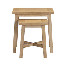 Westbrook Whitewash Oak Nest of 2 Tables