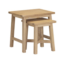 Westbrook Whitewash Oak Nest of 2 Tables