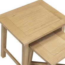 Westbrook Whitewash Oak Nest of 2 Tables