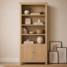 Westbrook Whitewash Oak Open Display Cabinet