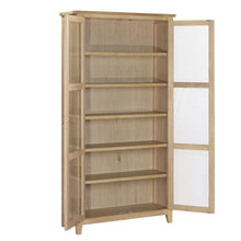 Westbrook Whitewash Oak Glass Display Cabinet