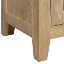 Westbrook Whitewash Oak Glass Display Cabinet