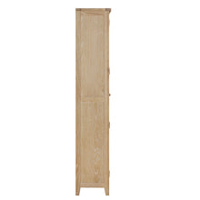 Westbrook Whitewash Oak Glass Display Cabinet