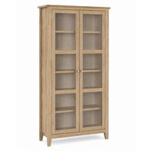Westbrook Whitewash Oak Glass Display Cabinet