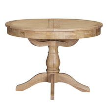 Westbrook Whitewash Oak 4-6 Seater Round Extending Dining Table
