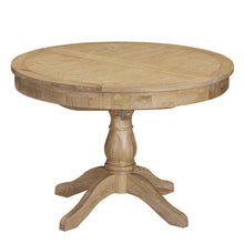Westbrook Whitewash Oak 4-6 Seater Round Extending Dining Table