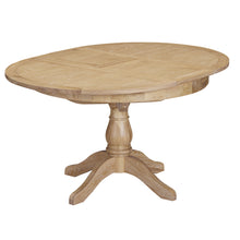 Westbrook Whitewash Oak 4-6 Seater Round Extending Dining Table