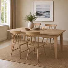 Westbrook Whitewash Oak 4-6 Seater Extending Dining Table