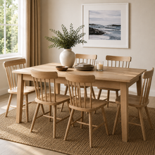 Westbrook Whitewash Oak 6-10 Seater Extending Dining Table