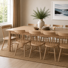 Westbrook Whitewash Oak 8-12 Seater Extending Dining Table