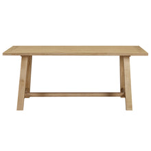 Westbrook Whitewash Oak 6 Seater Trestle Dining Table