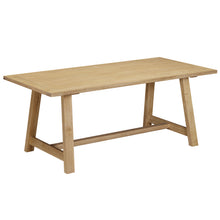 Westbrook Whitewash Oak 6 Seater Trestle Dining Table
