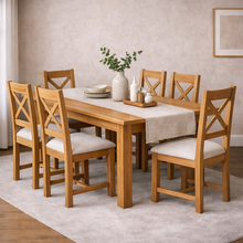 Cambridge Oak Medium Extending Dining Table (1.4 m-1.8 m)