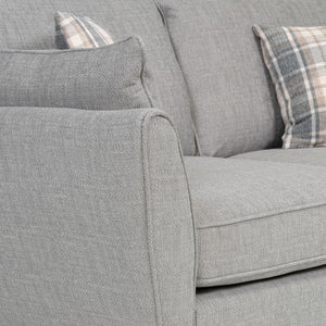 Kendal Lisbon Silver Grey 3 Seater Sofa