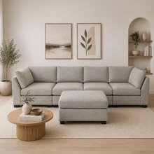 Knightsbridge Grey Full Corner Modular Sofa