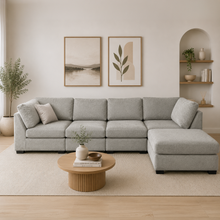 Knightsbridge Grey Full Corner Modular Sofa