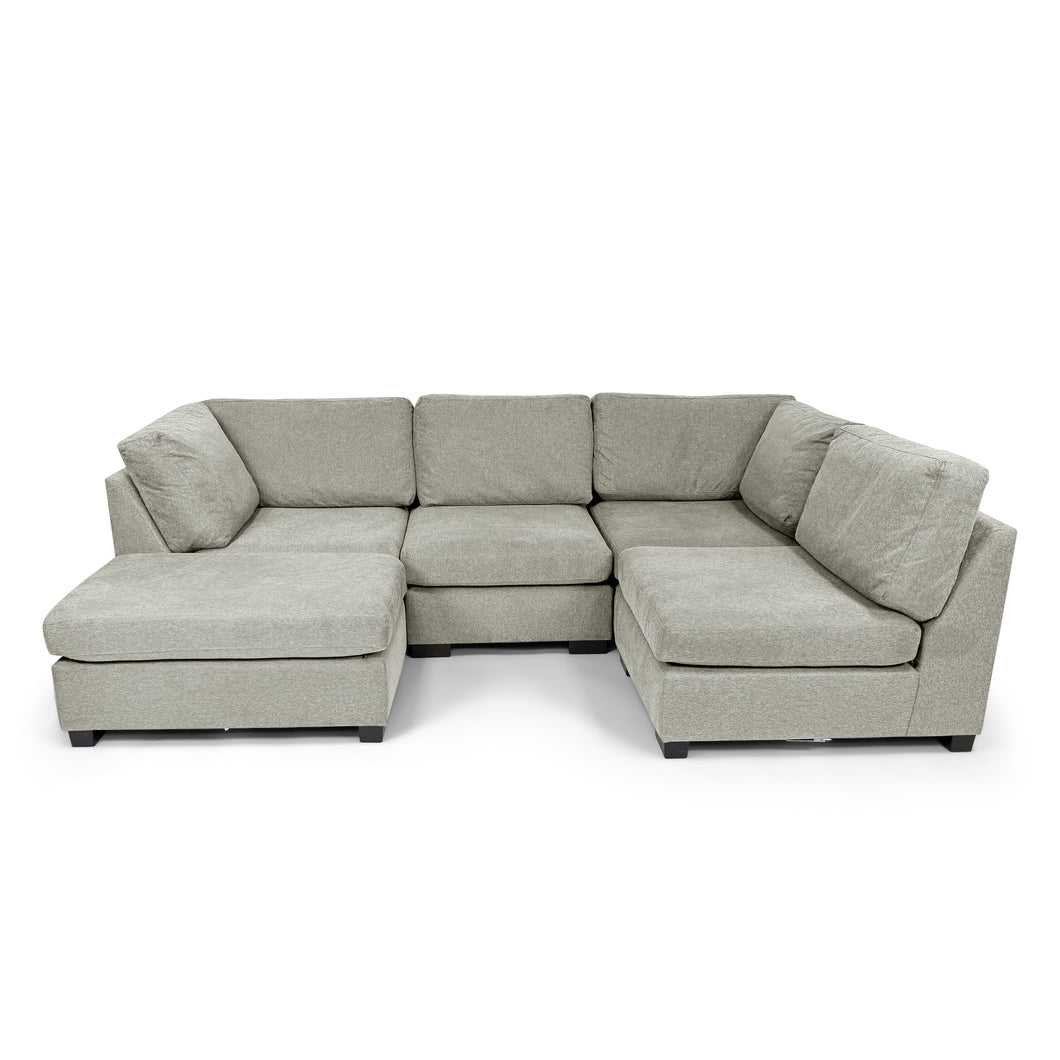 Knightsbridge Grey Full Corner Modular Sofa