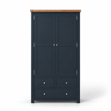 Cambridge Blue Painted Oak Larder Unit — front view