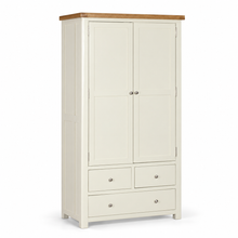 Cambridge Classic Cream Painted Oak Larder Unit — angled view