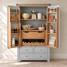 Cambridge Grey Painted Oak Larder Unit