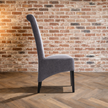 London Antique Faux Leather Dining Chair | Grey