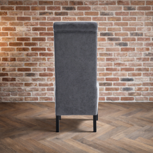 London Antique Faux Leather Dining Chair | Grey