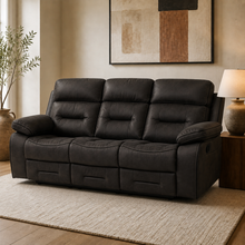 Milo Dark Grey Reclining 3 Seater Sofa