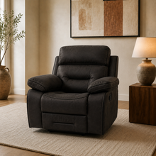 Milo Dark Grey Reclining Armchair
