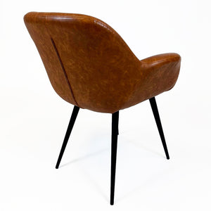 Merton Industrial Dining Chair | Tan