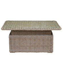 Miami Garden 3 Seater Sofa Dining Set with Rising Table, Armchairs and Stools