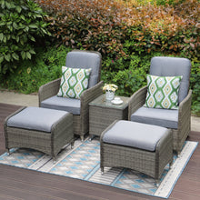 Milan Garden Reclining Lounge Companion Set