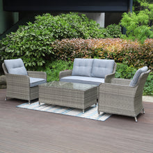 Milan Garden 2 Seater Sofa and Armchair Set