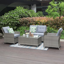 Milan Garden 2 Seater Sofa and Armchair Set