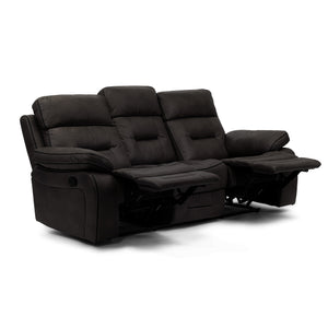 Milo Dark Grey Reclining 3 Seater Sofa