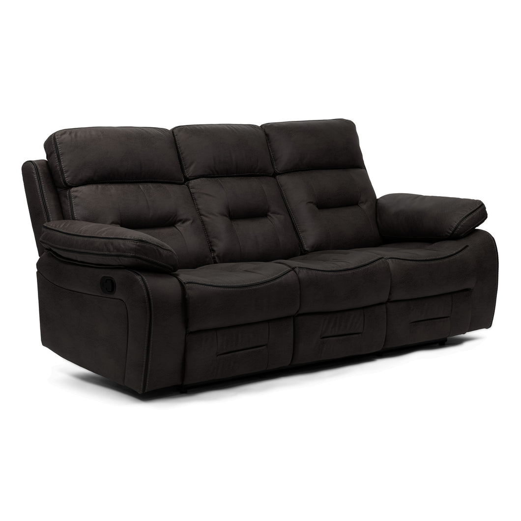 Milo Dark Grey Reclining 3 Seater Sofa