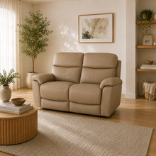 Nevara Latte Reclining 2 Seater Sofa