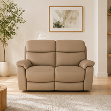 Nevara Latte Reclining 2 Seater Sofa