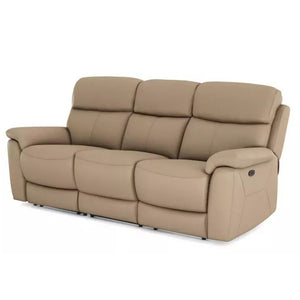 Nevara Latte Reclining 3 Seater Sofa