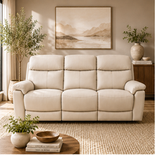 Nevara Oatmeal Reclining 3 Seater Sofa