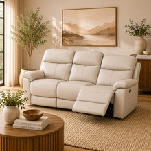 Nevara Oatmeal Reclining 3 Seater Sofa