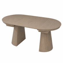 Nook Extending Oval Dining Table | Smoked Grey
