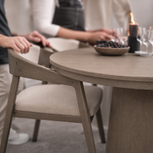 Nook Extending Oval Dining Table | Smoked Grey