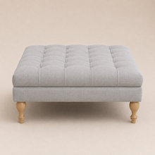 Clover Buttoned Ottoman Coffee Table | Grey