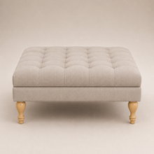 Clover Buttoned Ottoman Coffee Table | Putty