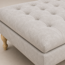 Clover Buttoned Ottoman Coffee Table | Vintage Mink