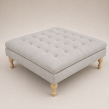 Clover Buttoned Ottoman Coffee Table | Vintage Mink