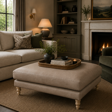 Penelope Footstool | Vintage Tan