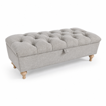 Rosie Ottoman Storage Bench | Putty